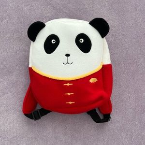 Child Panda Backpack. Plush Fabric. Adjustable straps. Size 3-6 T